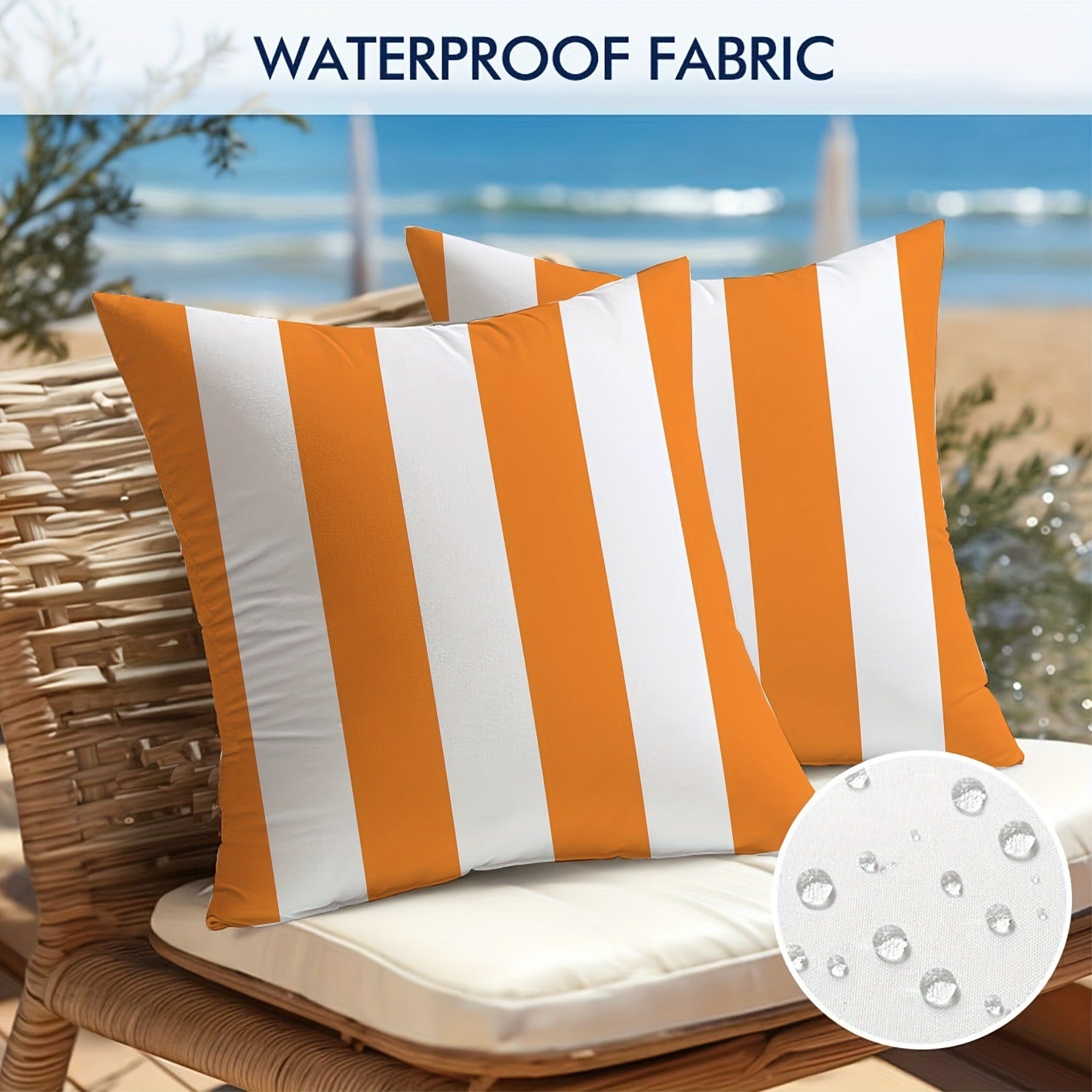 Waterproof Geometric Pillowcase 45x45cm
