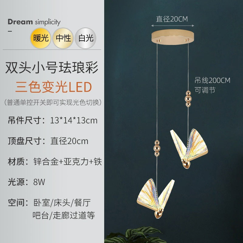 Modern Butterfly Pendant Light for Bedroom and Living Room