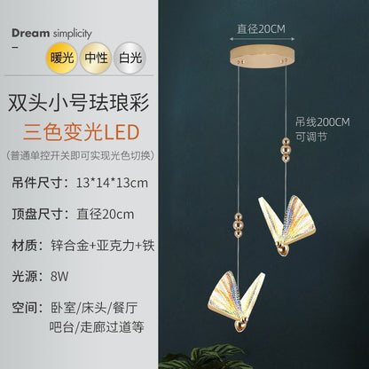 Modern Butterfly Pendant Light for Bedroom and Living Room