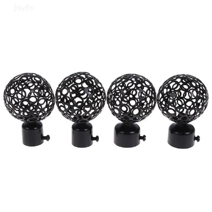 2pcs Iron Curtain Rod Finials - 22mm & 28mm Diameter