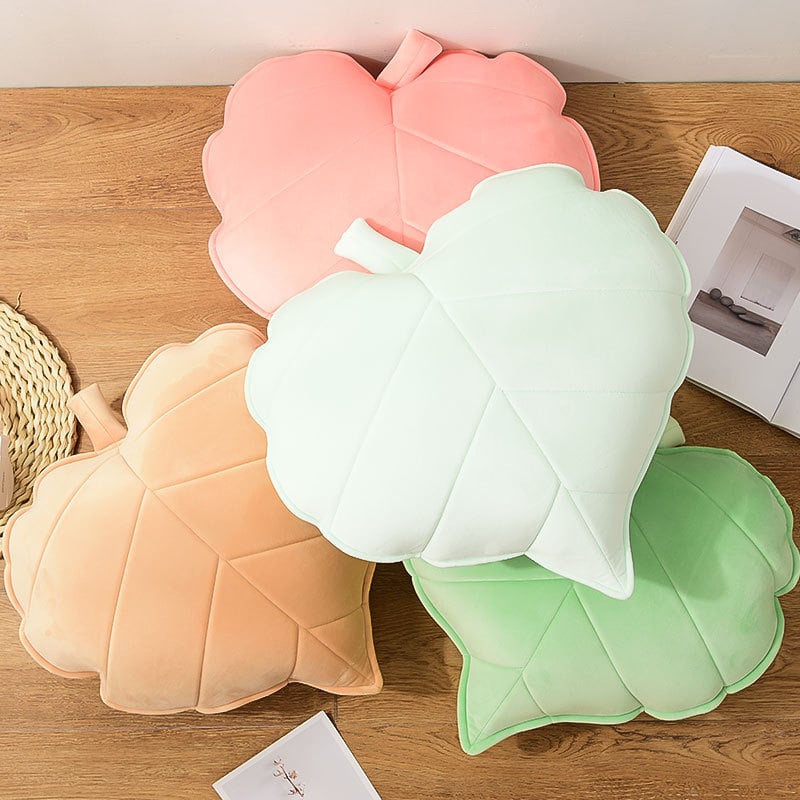 3D Heart Leaf Throw Cushion for Kids Room & Home Decor