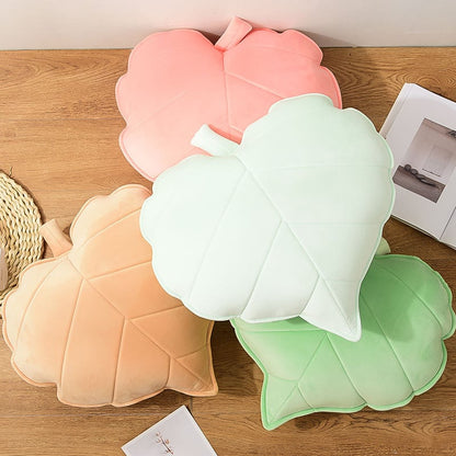 3D Heart Leaf Throw Cushion for Kids Room & Home Decor