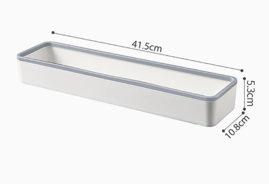 Wall-Mounted Bathroom Storage Organizer (No Drilling Needed)
