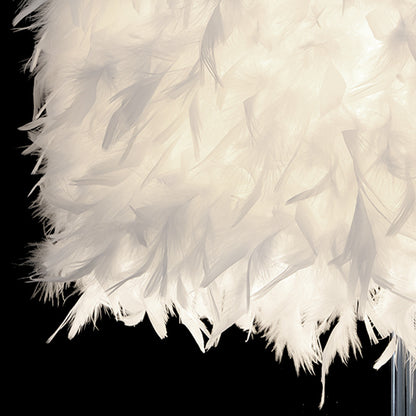 LED Feather Heart Crystal Table Lamp for Home Decor