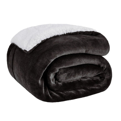 Lamb Fleece Plush Blanket for Bed