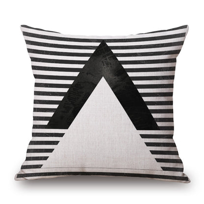 Black and White Impression Painting Pillowcase