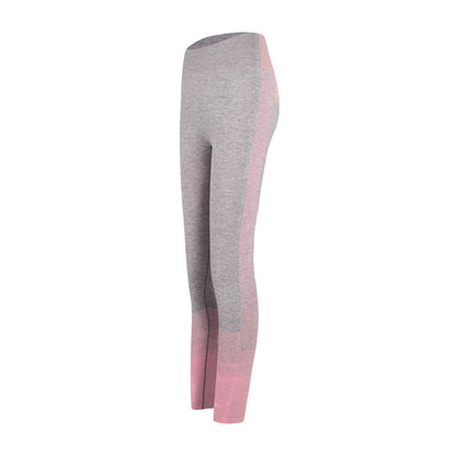 Seamless Striped Knitted Yoga Pants for Fitness