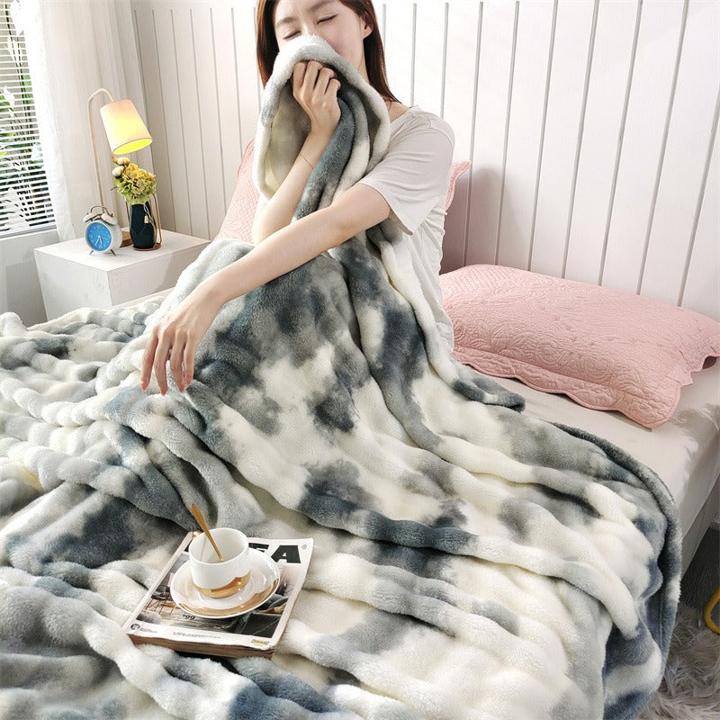 Bubble Velvet Multicolor Blanket