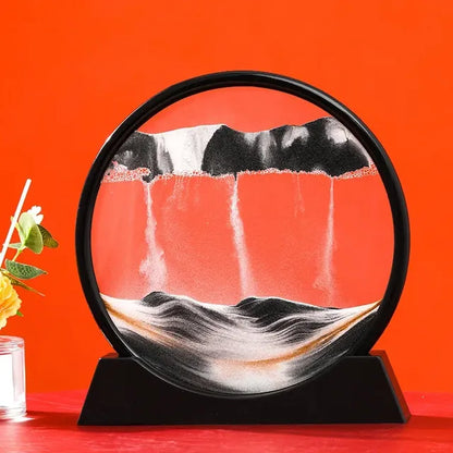 3D Moving Sand Art Hourglass for Home Decor Gift