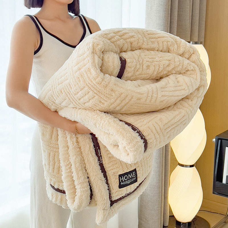 Thick Coral Fleece Winter Blanket