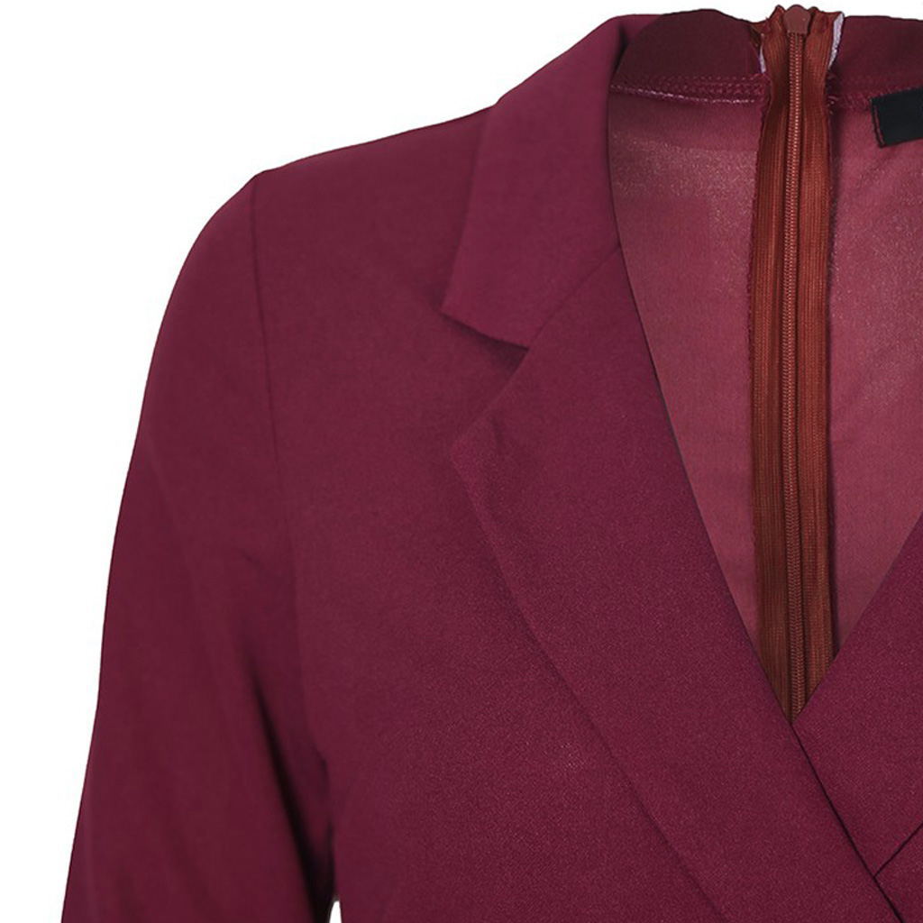 Buttoned Long Sleeve Bodycon Dress for Work
