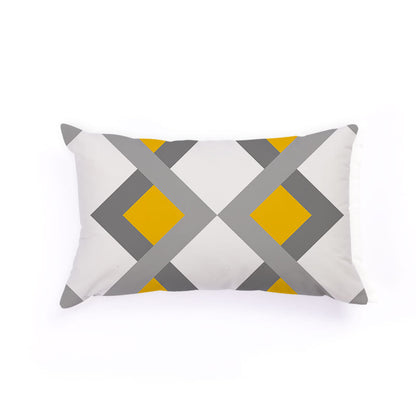 Nordic Geometric Elk Flag Custom Plush Pillow