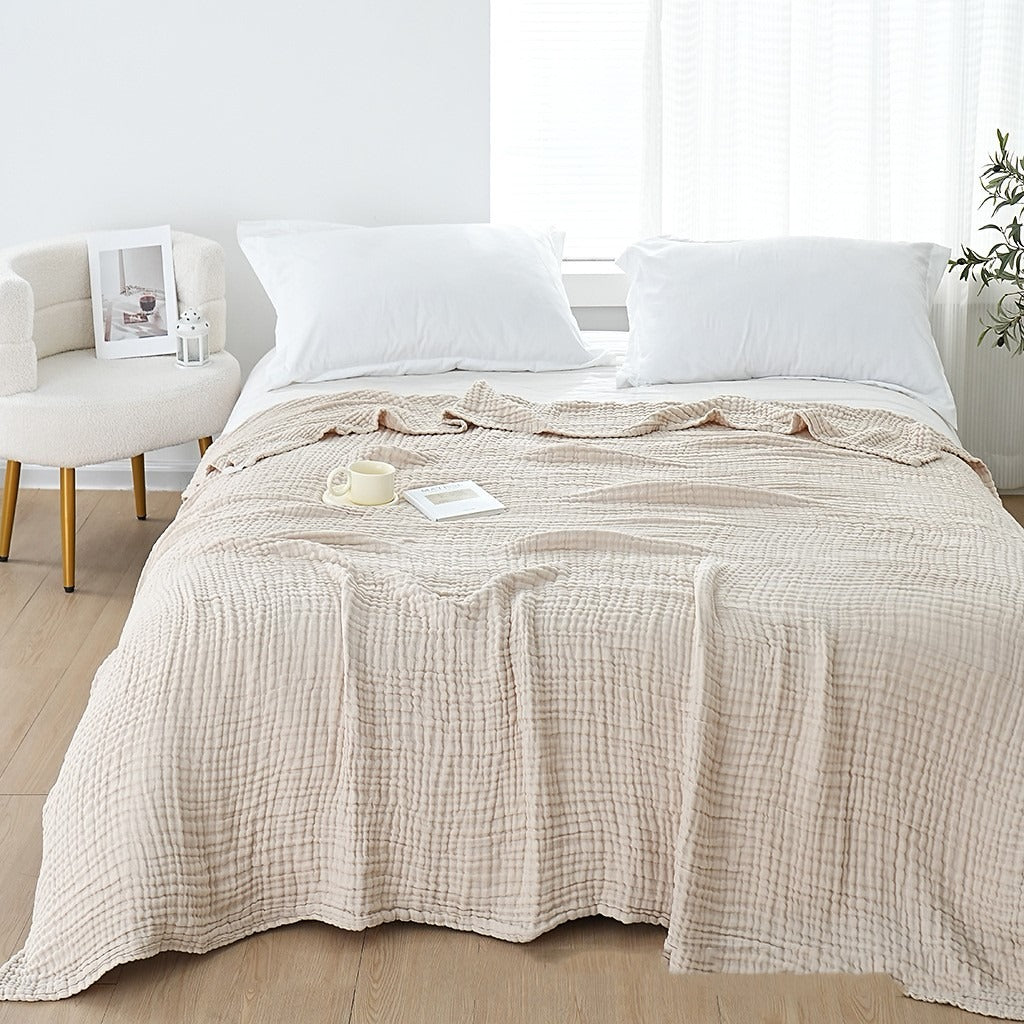 Six-Layer Cotton Gauze Bed Cover