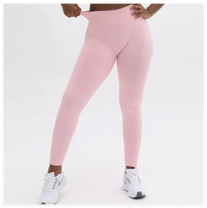 Seamless High Waist Peach Yoga Leggings