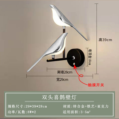 Modern Minimalist Creative Bird Wall Light for Home