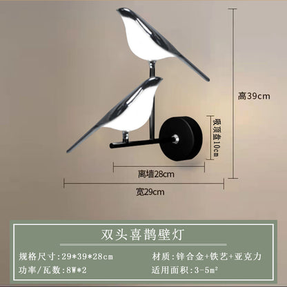 Modern Minimalist Creative Bird Wall Light for Home