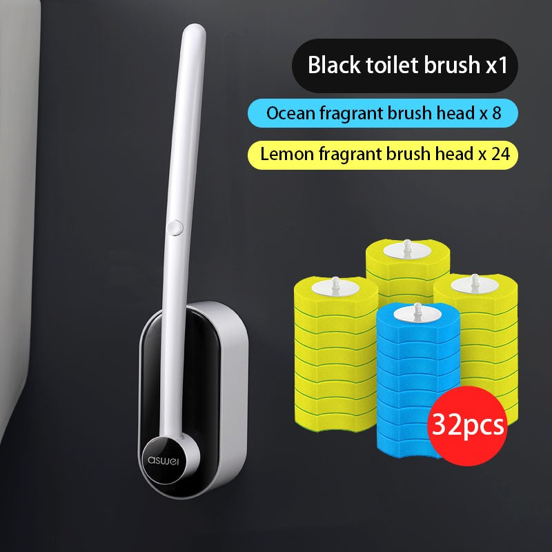 Disposable Toilet Cleaning Brush Set