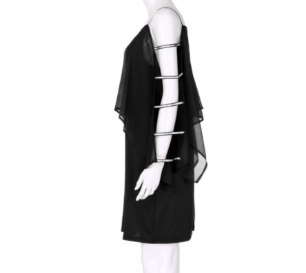 Elegant Plus Size Off-Shoulder Dress