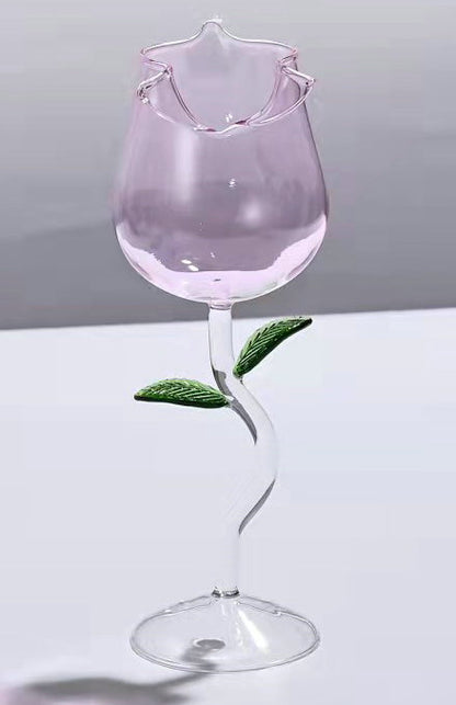 Creative Shark High Wine Glass with Octopus Design