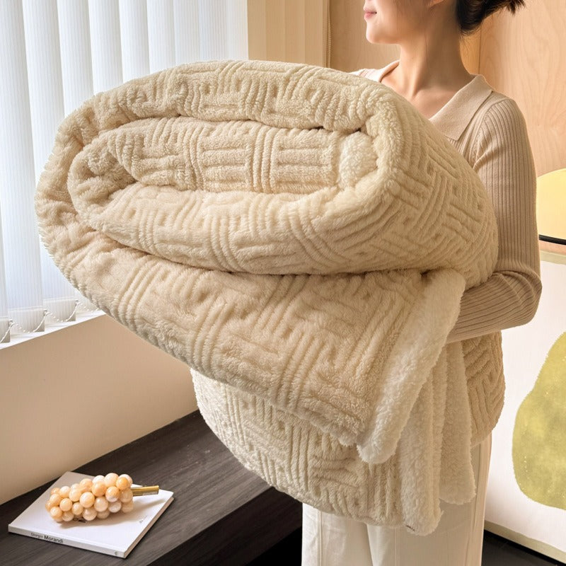 Thick Coral Fleece Winter Blanket