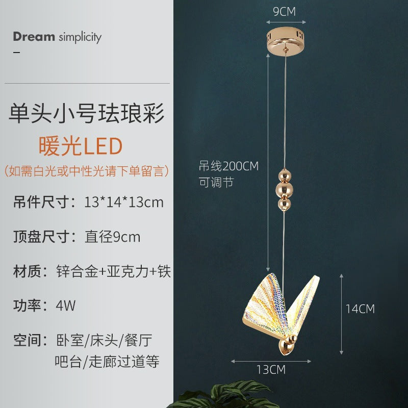 Modern Butterfly Pendant Light for Bedroom and Living Room