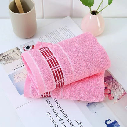 Embroidered Logo Cotton Face Towels for Wholesale
