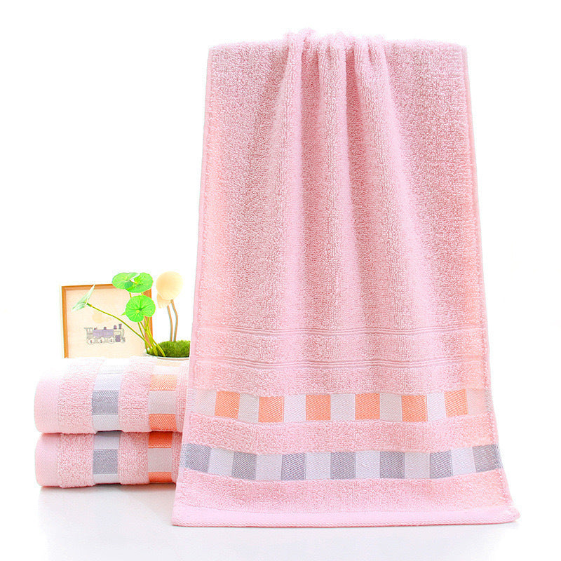Embroidered Logo Cotton Face Towels for Wholesale