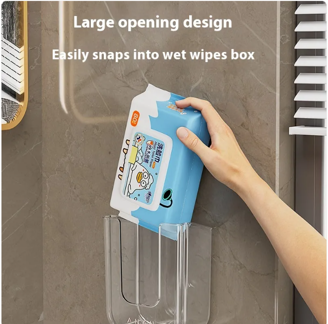 Punch-Free U-Shaped Wet Wipes & Storage Box