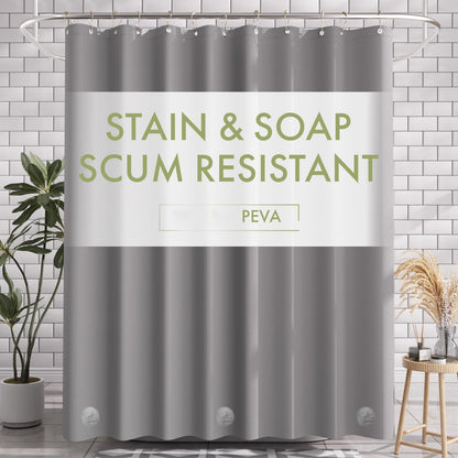 Transparent Waterproof Bath Curtain Liner