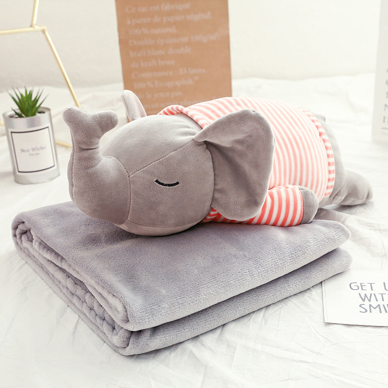 Custom Plush Toy Dog with Air Conditioning Blanket