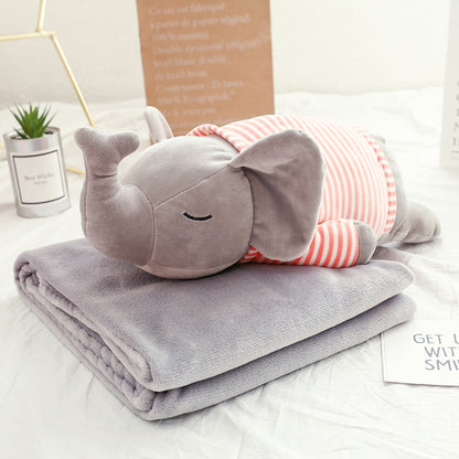 Custom Plush Toy Dog with Air Conditioning Blanket