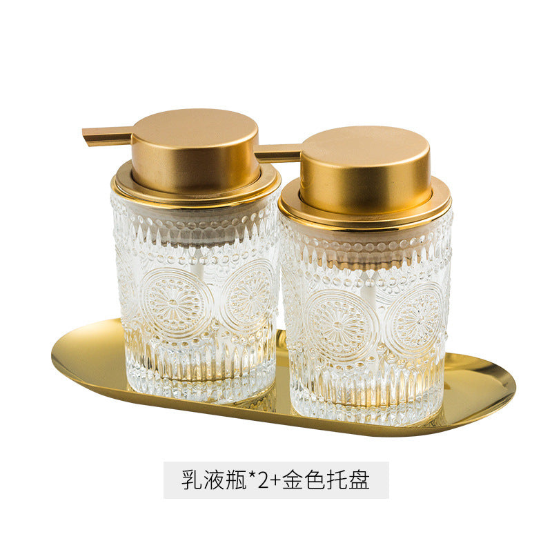 Luxurious Glass Soap Dispenser for Home and Hotels