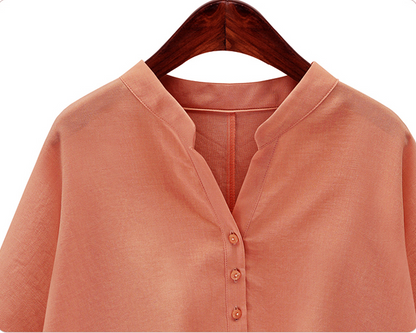 Spring/Summer Women's Loose Cotton Shirt