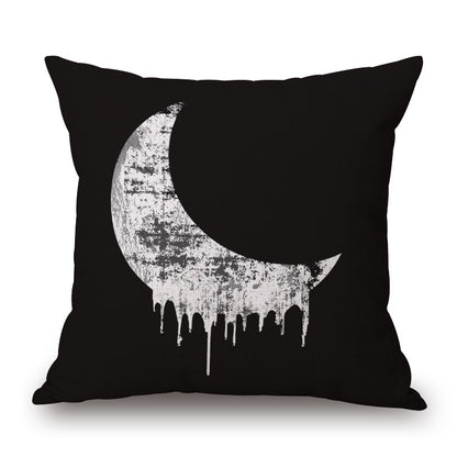 Black and White Impression Painting Pillowcase