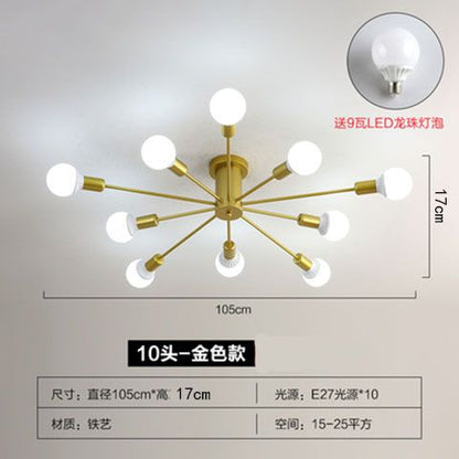 Modern Minimalist LED Ceiling Light for Bedroom and Living Room