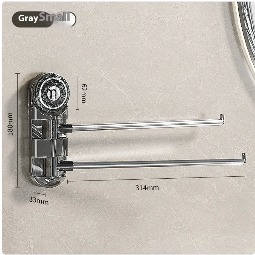 Punch-Free Rotating Towel Rack