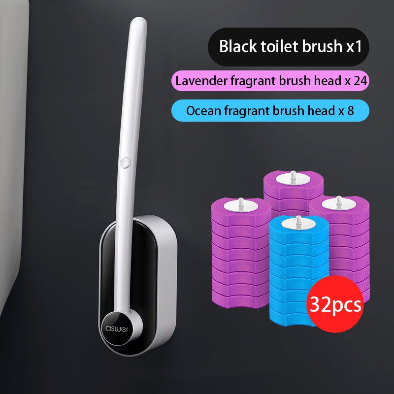 Disposable Toilet Cleaning Brush Set