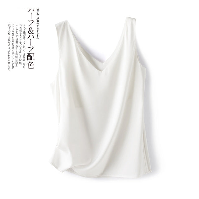 Chic Women's Satin Silk Top