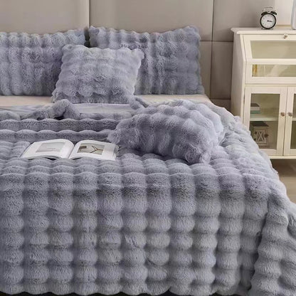 Ultra-Soft Faux Rabbit Velvet Blanket