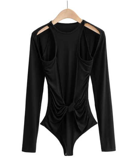 Fashion Cutout Long Sleeve T-Shirt for Women