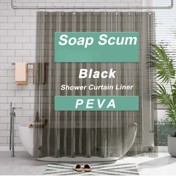Transparent Waterproof Bath Curtain Liner