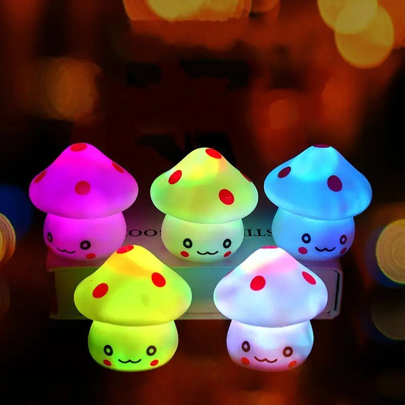 Mini LED Mushroom Night Light - Color Changing Decor