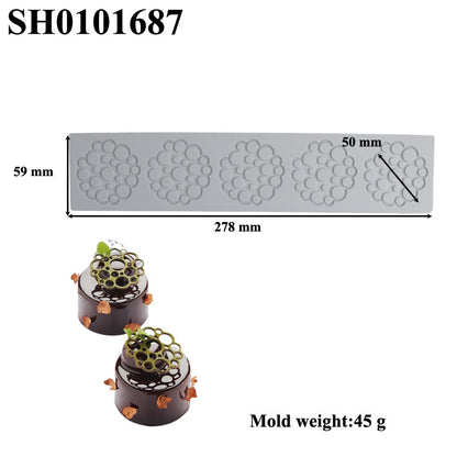 Silicone Leaf-Shaped Platter Molds for Desserts