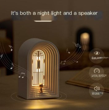 Nordic LED Table Lamp with Bluetooth Speaker and Night Light