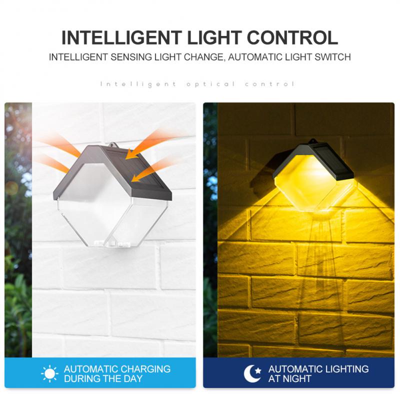 Waterproof IP65 Solar Powered Outdoor Wall Lamp