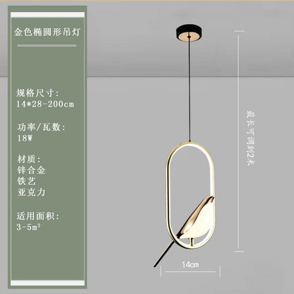 Modern Minimalist Creative Bird Wall Light for Home