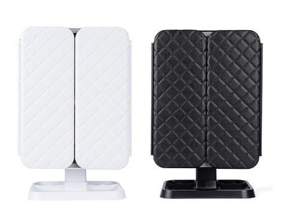 LED Makeup Mirror with Three Colors and Foldable Design