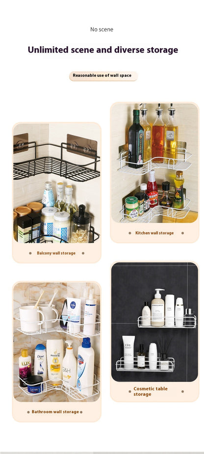 Iron Triangle Bathroom Corner Rack