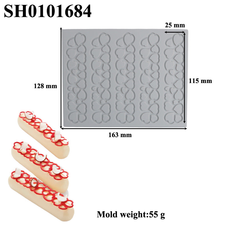 Silicone Leaf-Shaped Platter Molds for Desserts