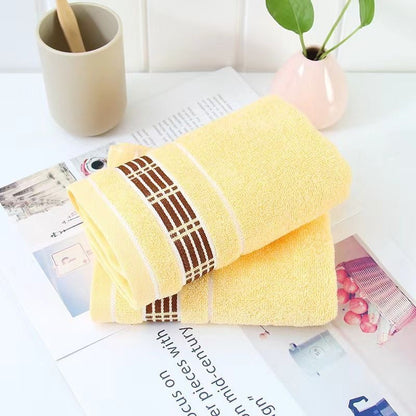 Embroidered Logo Cotton Face Towels for Wholesale